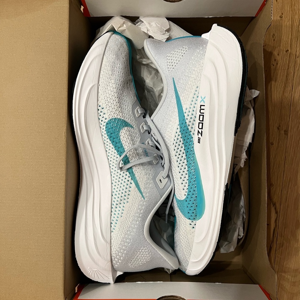 NWT Nike White and Teal Athletic Sneakers